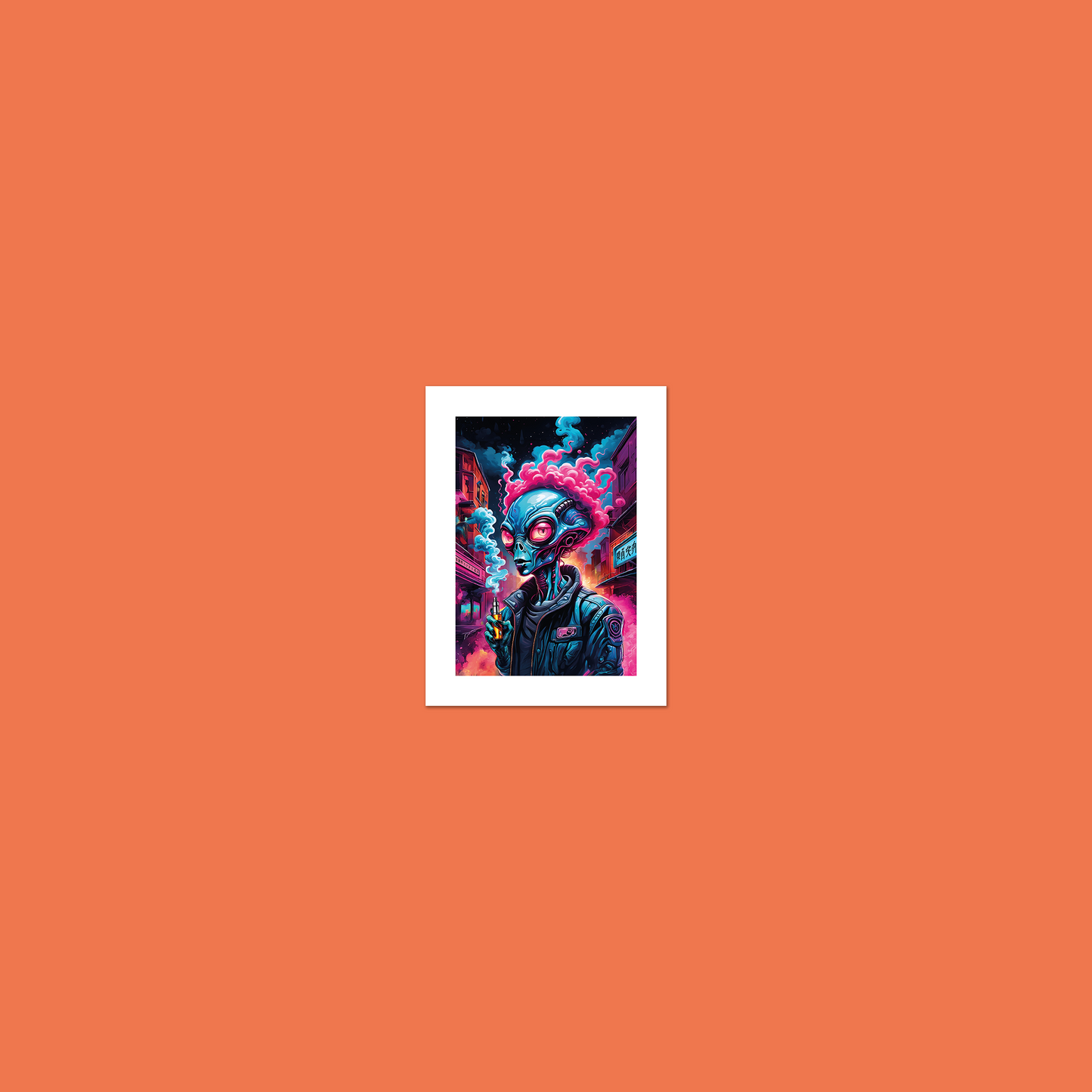 Alien Vaper - Exhale **UNFRAMED ART PRINT**