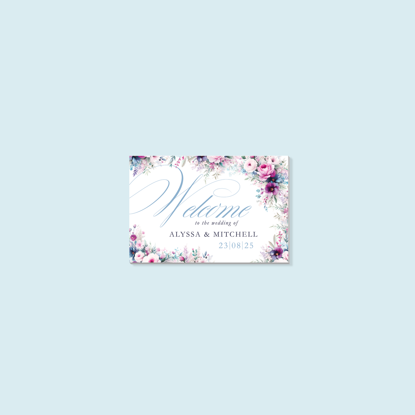 Foam Board Welcome Sign