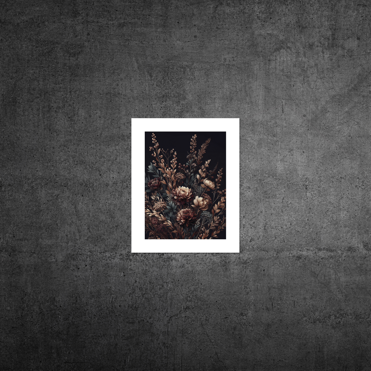 Autumn Florals No3 **UNFRAMED ART PRINT**