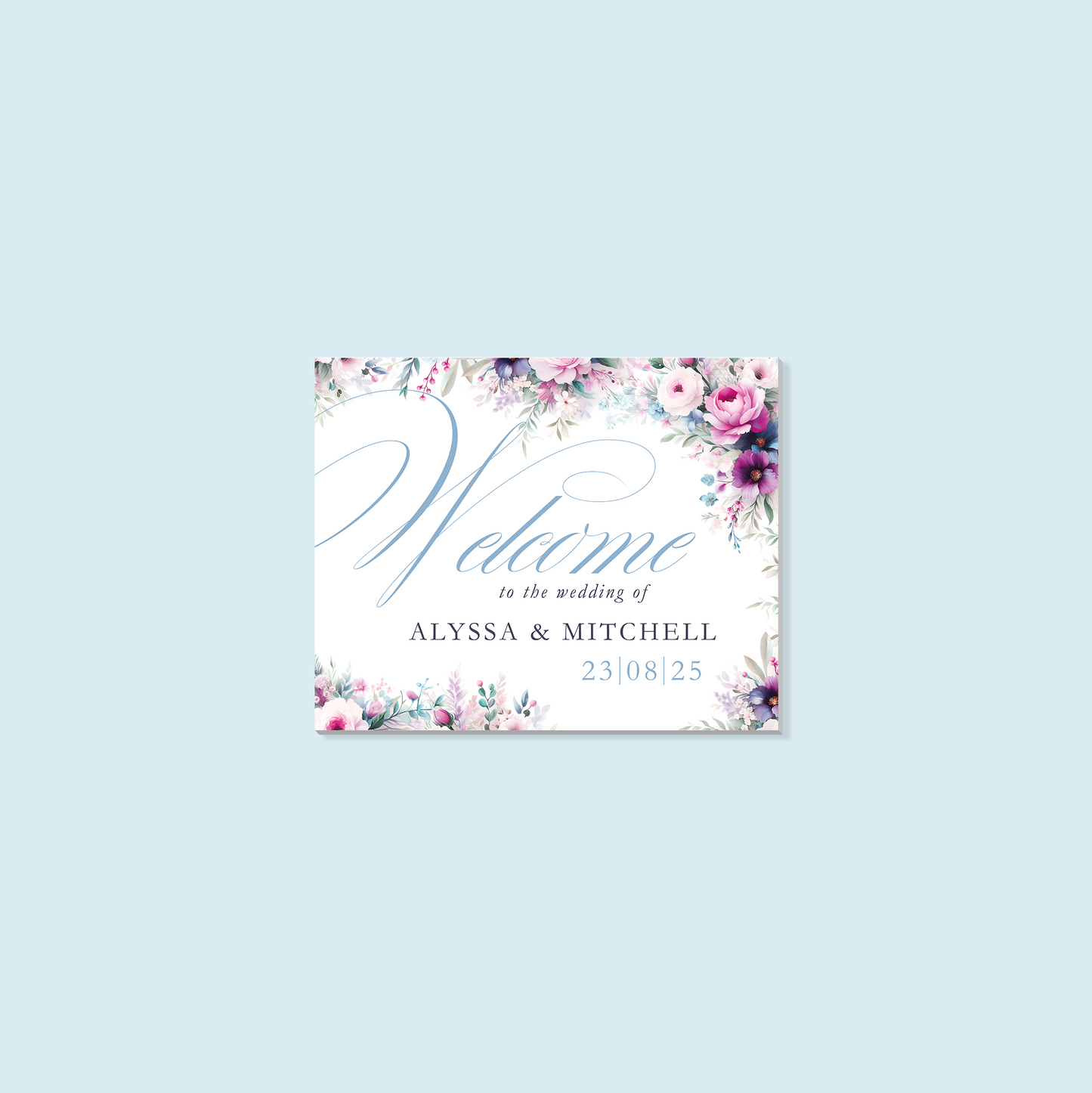 Foam Board Welcome Sign