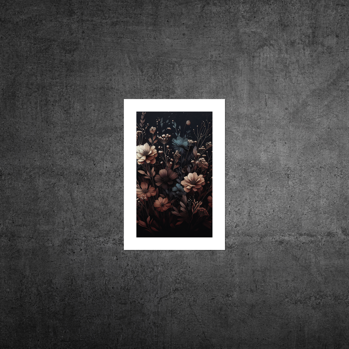 Autumn Florals No1 **UNFRAMED ART PRINT**
