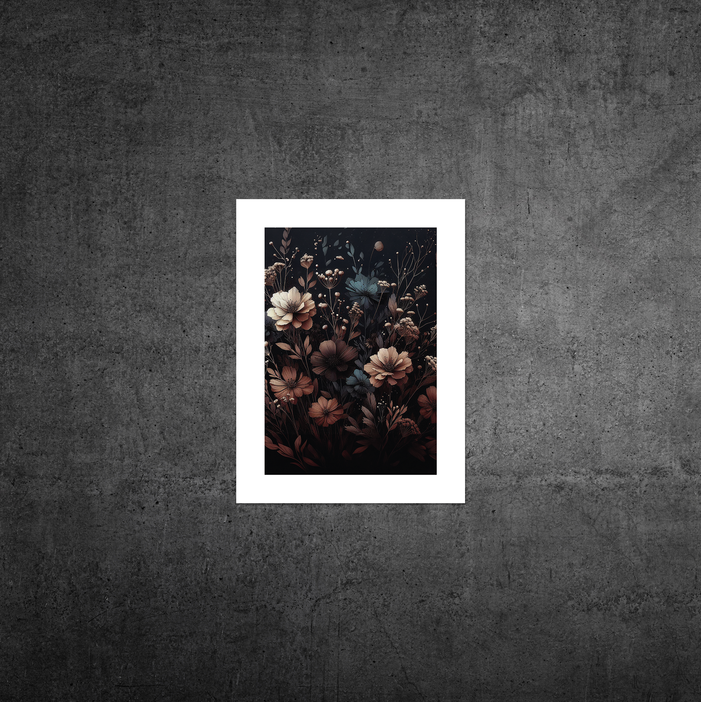 Autumn Florals No1 **UNFRAMED ART PRINT**