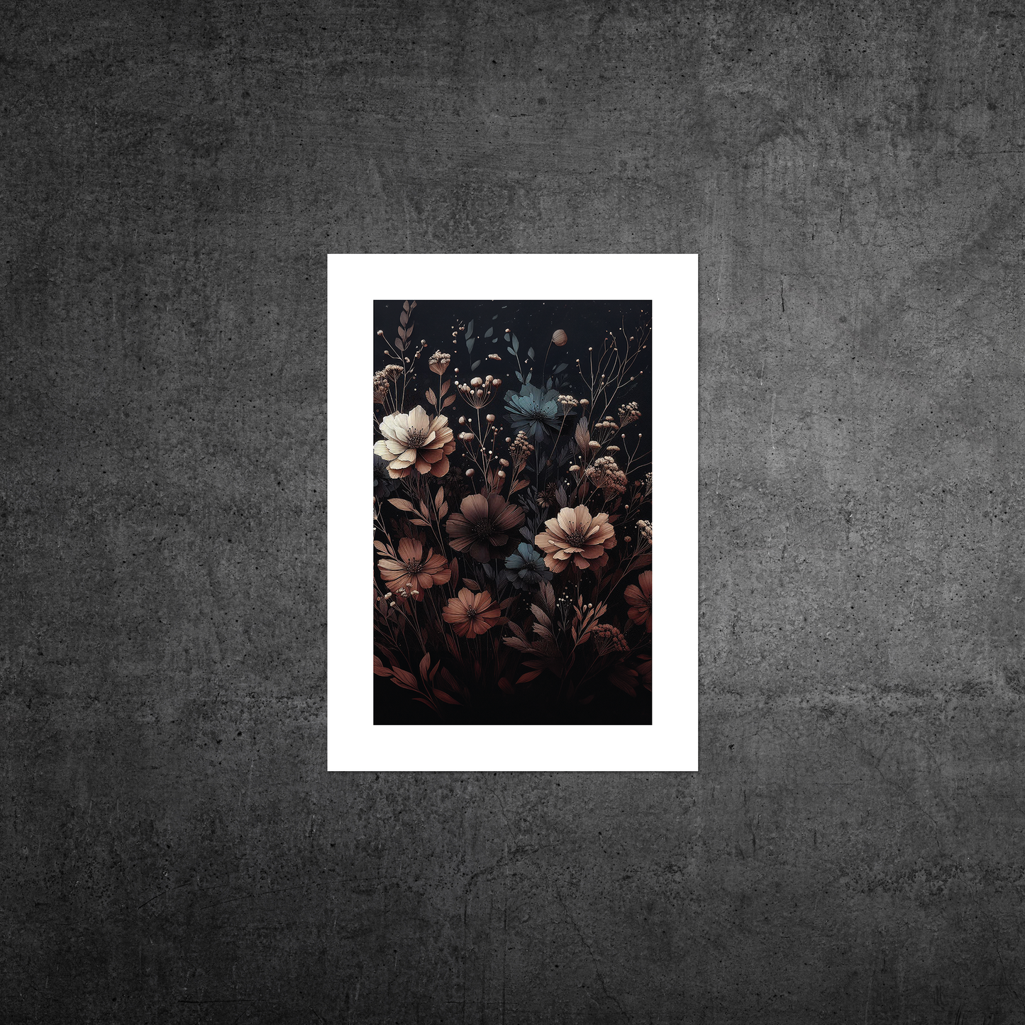 Autumn Florals No1 **UNFRAMED ART PRINT**