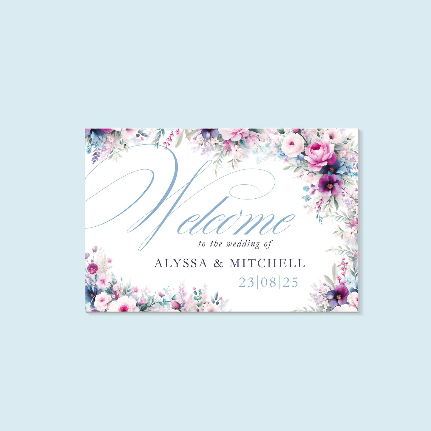 Foam Board Welcome Sign