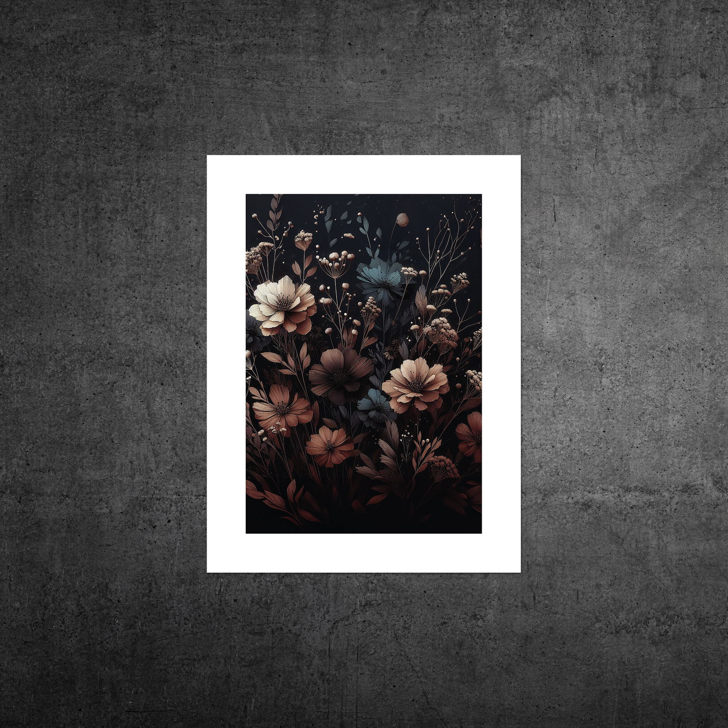 Autumn Florals No1 **UNFRAMED ART PRINT**