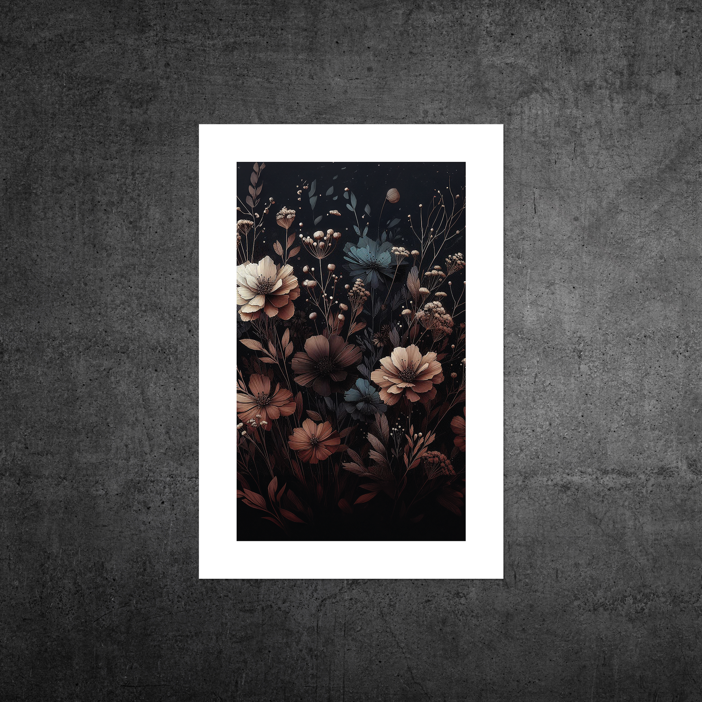 Autumn Florals No1 **UNFRAMED ART PRINT**
