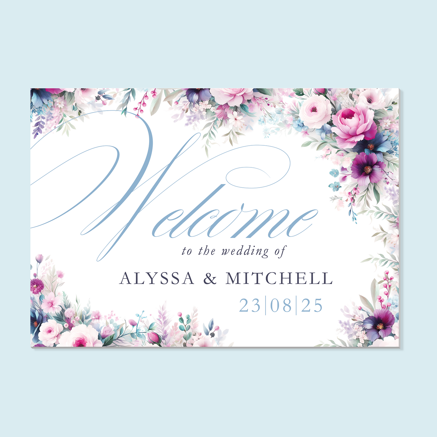 Foam Board Welcome Sign