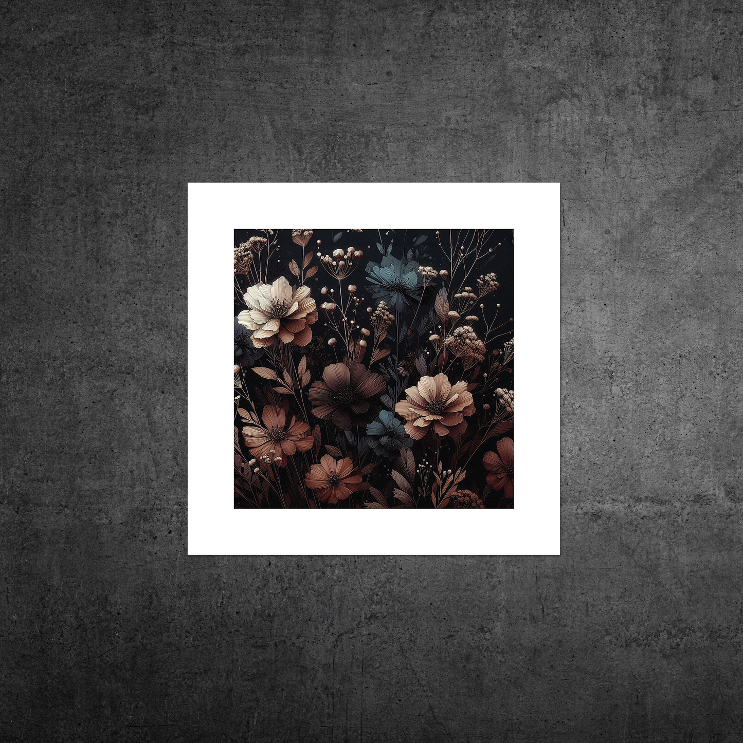 Autumn Florals No1 **UNFRAMED ART PRINT**