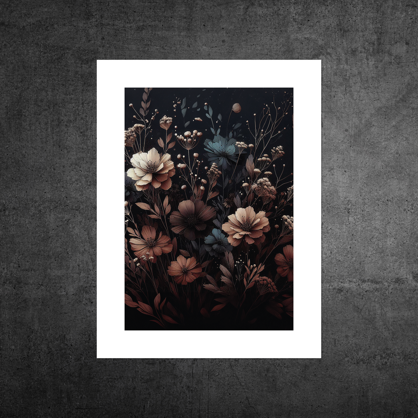 Autumn Florals No1 **UNFRAMED ART PRINT**
