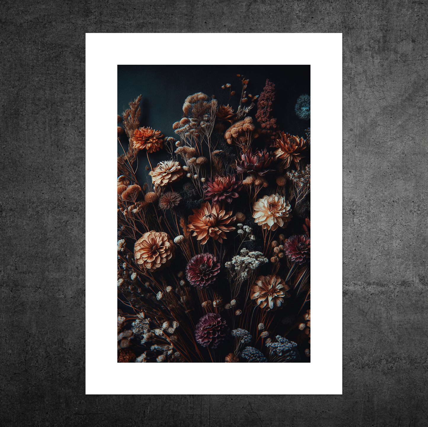 Flowers Of Autumn No1 **UNFRAMED ART PRINT**