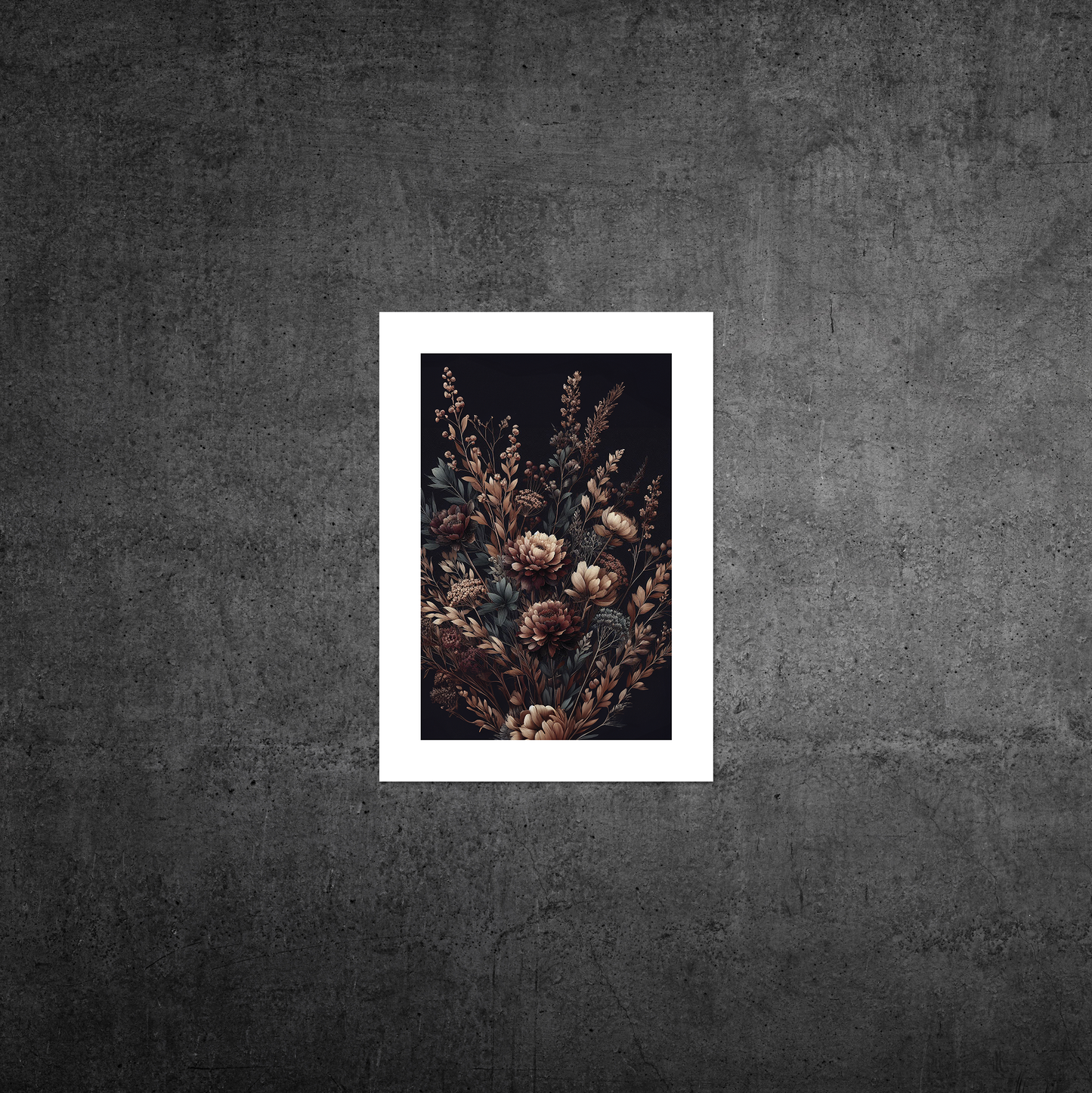 Autumn Florals No3 **UNFRAMED ART PRINT**