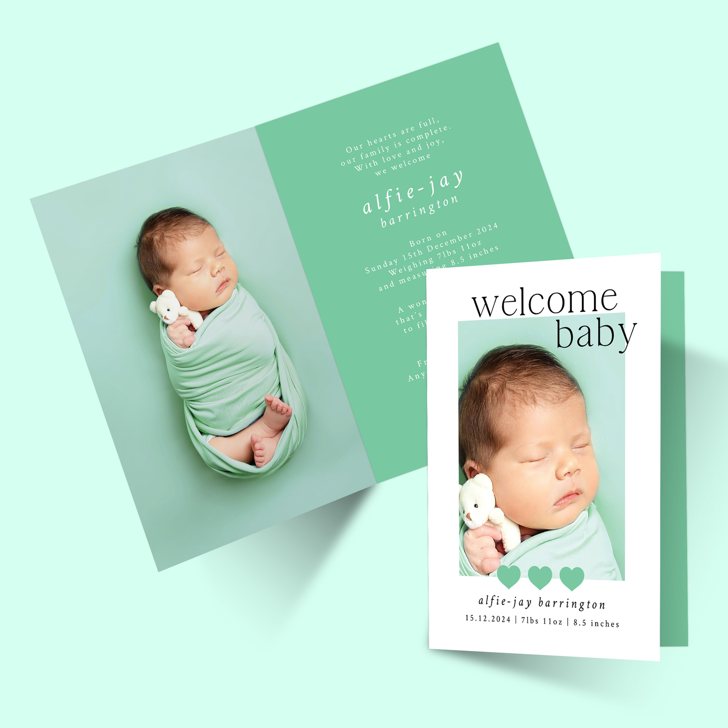 Lilly-Mae - Pack of 10 Birth Announcements