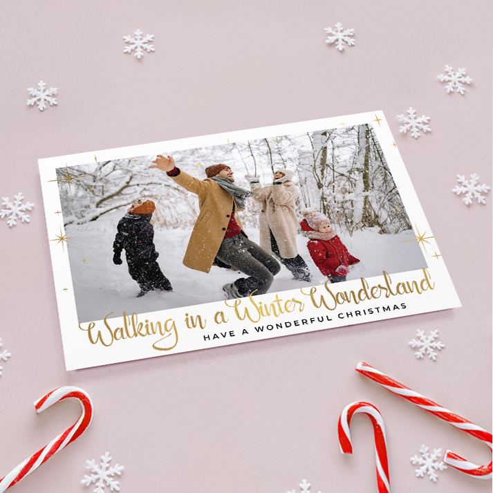 Winter Wonderland Pack of 10 Personalised Christmas Cards