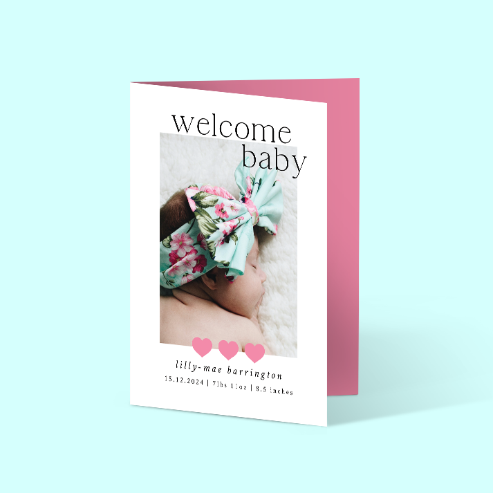 Lilly-Mae - Pack of 10 Birth Announcements
