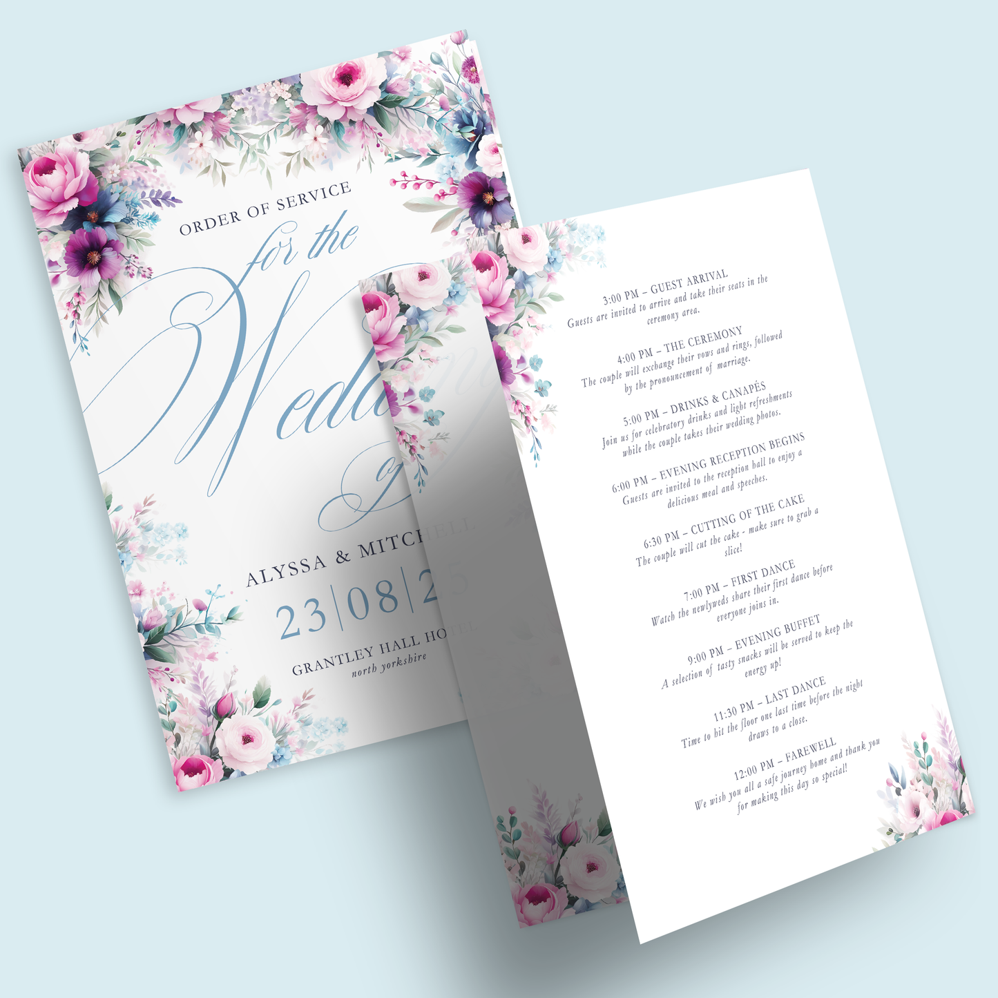 Order of Service - Pack of 10