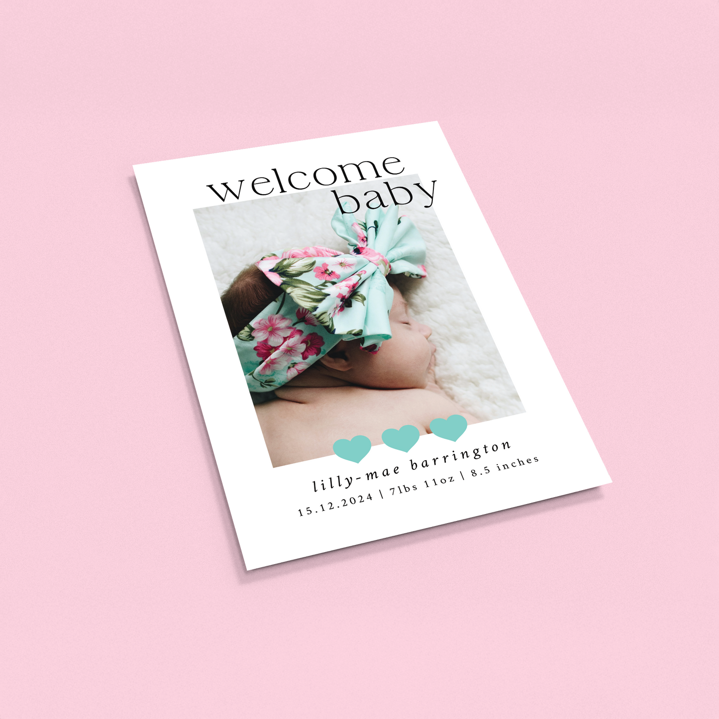 Lilly-Mae - Pack of 10 Birth Announcements