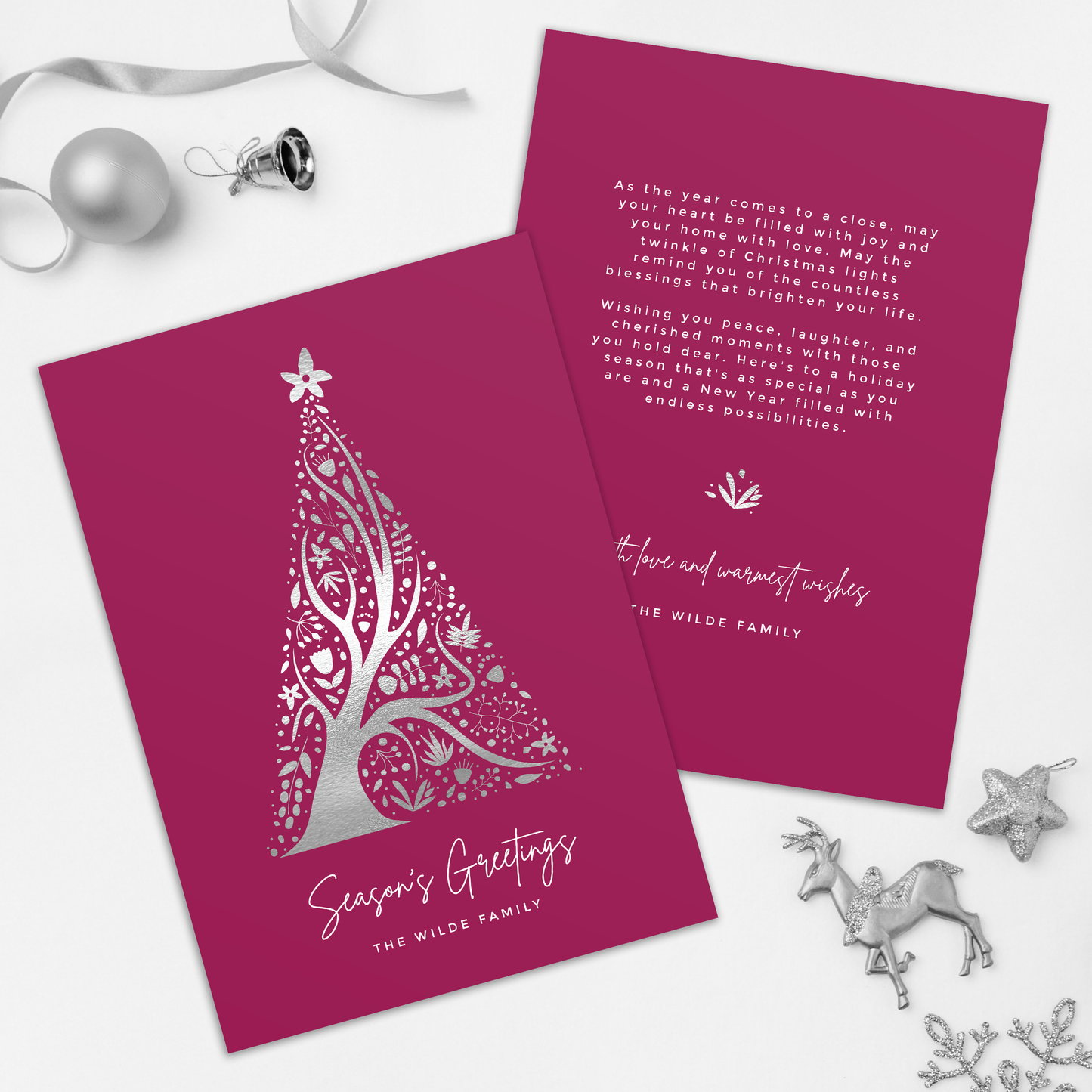 Abstract Christmas Tree Pack of 10 Christmas Cards