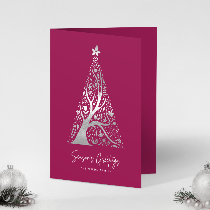 Abstract Christmas Tree Pack of 10 Christmas Cards
