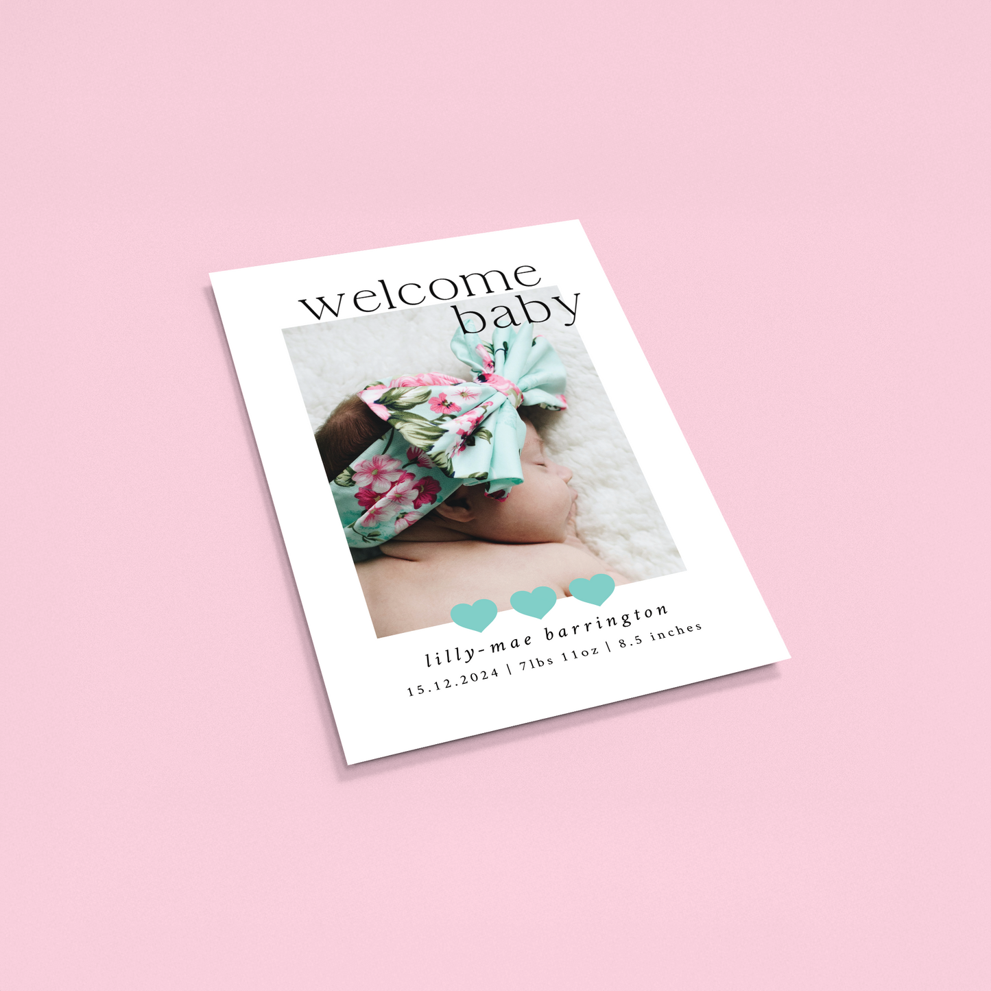 Lilly-Mae - Pack of 10 Birth Announcements