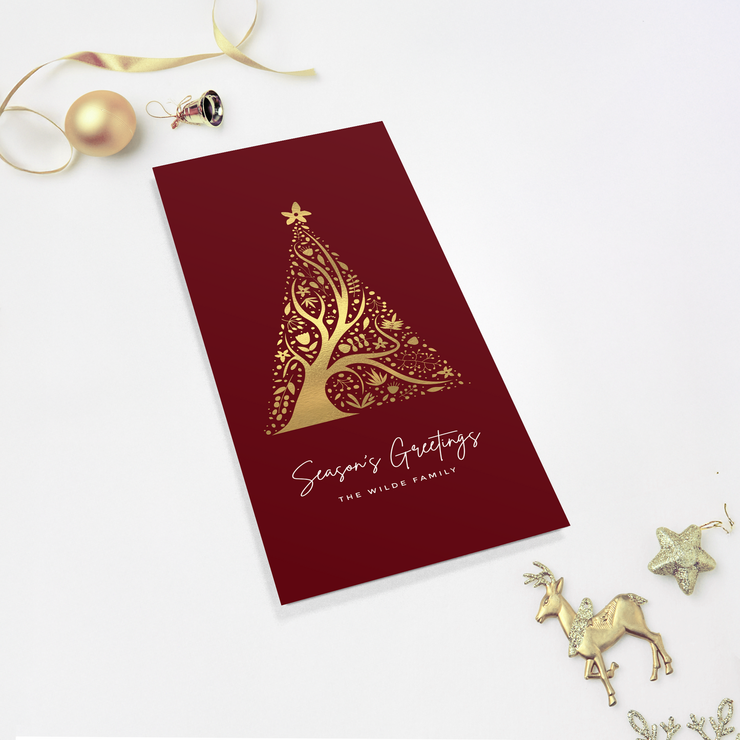 Abstract Christmas Tree Pack of 10 Christmas Cards