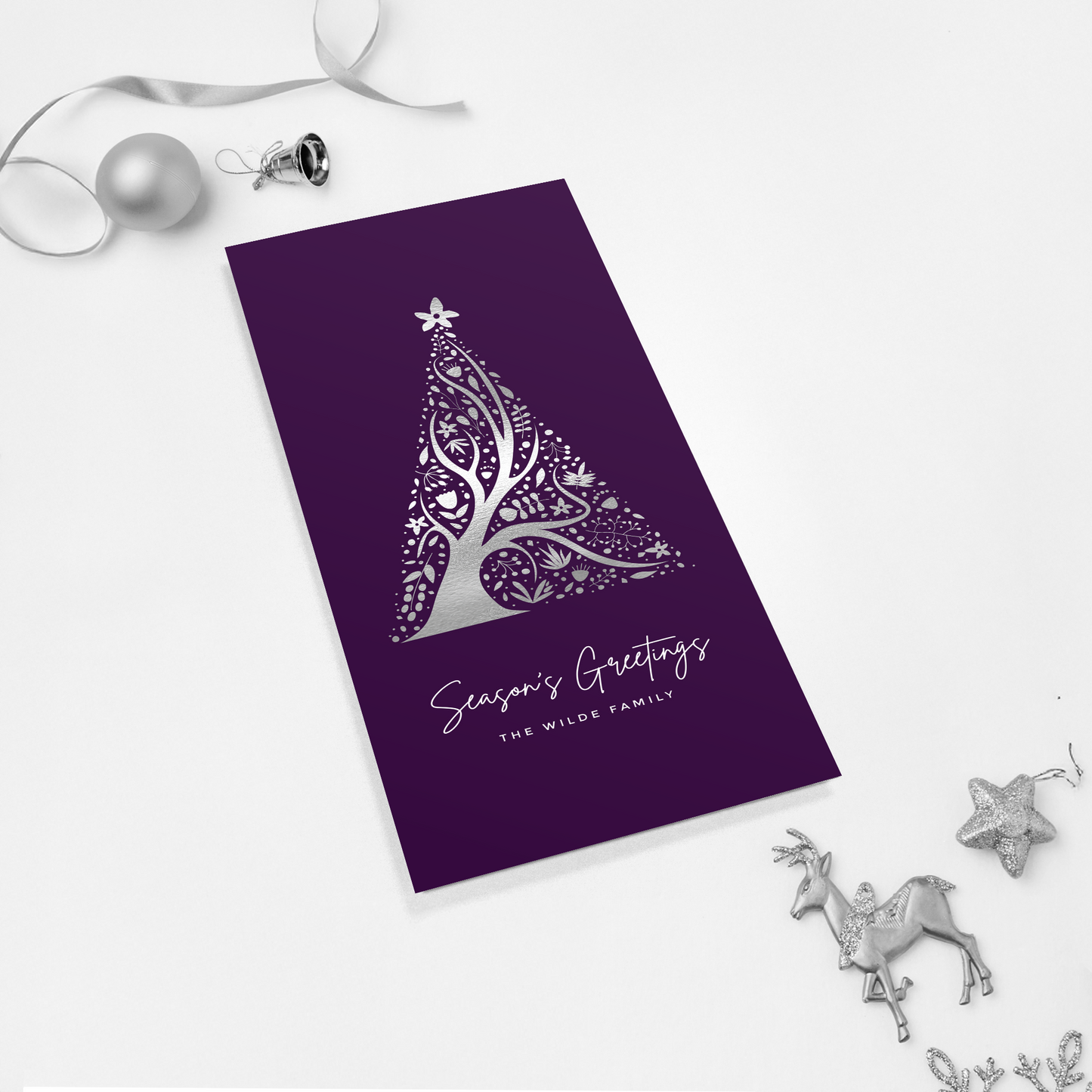 Abstract Christmas Tree Pack of 10 Christmas Cards