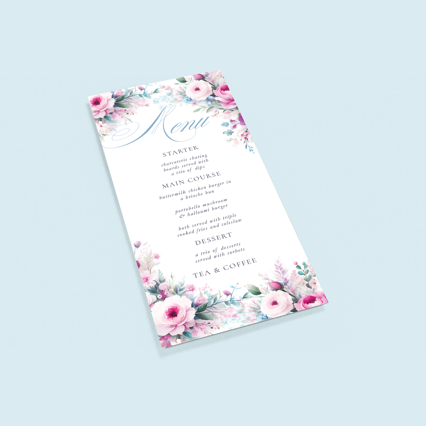 Menu Cards - Pack of 10