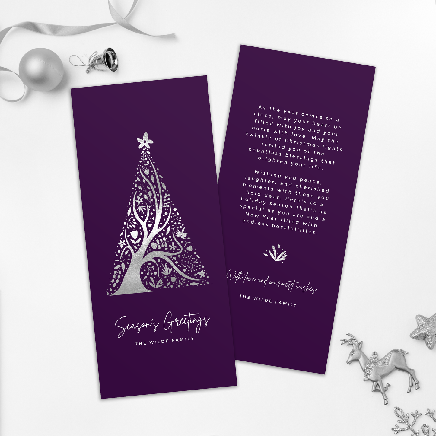 Abstract Christmas Tree Pack of 10 Christmas Cards