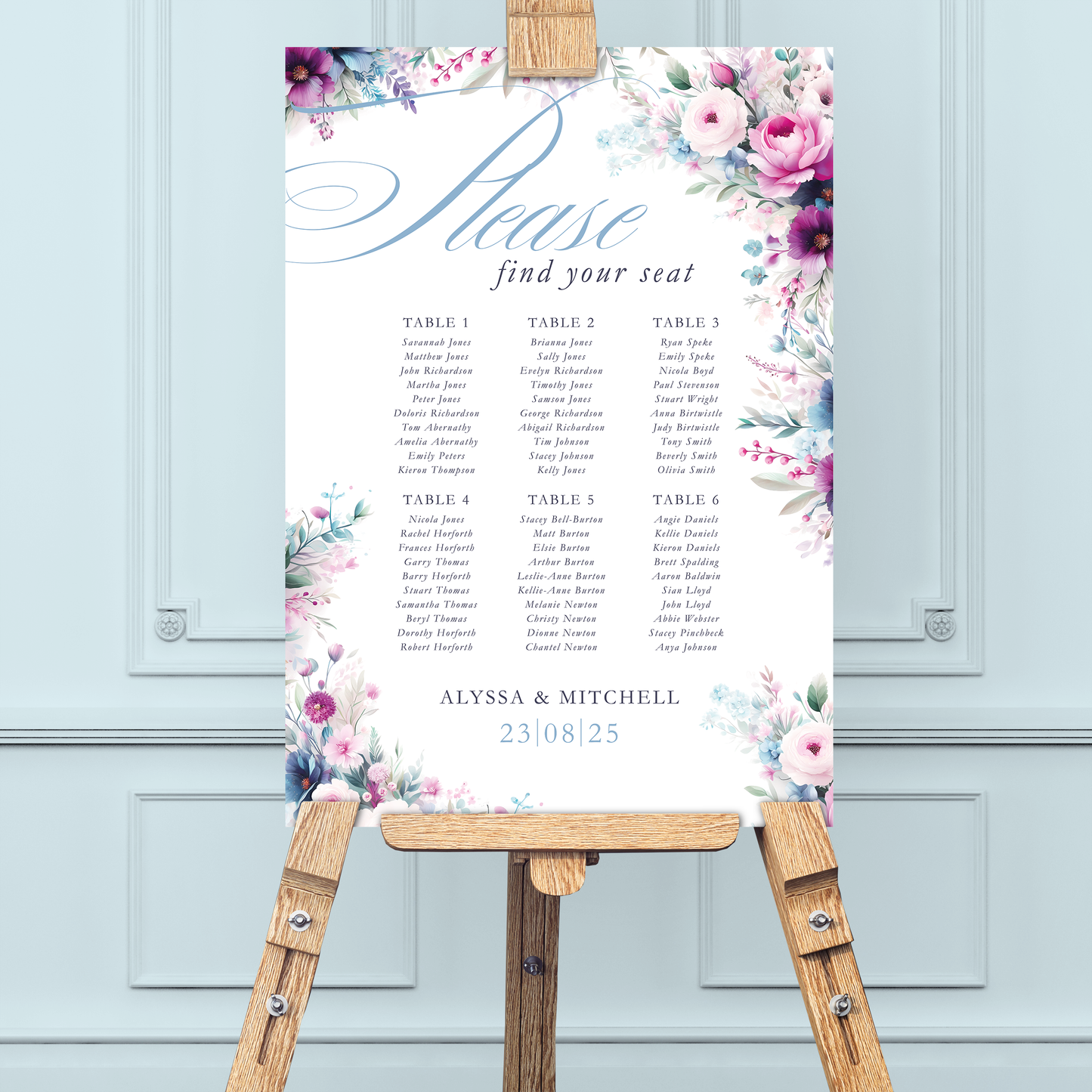 Foam Board Table Plan