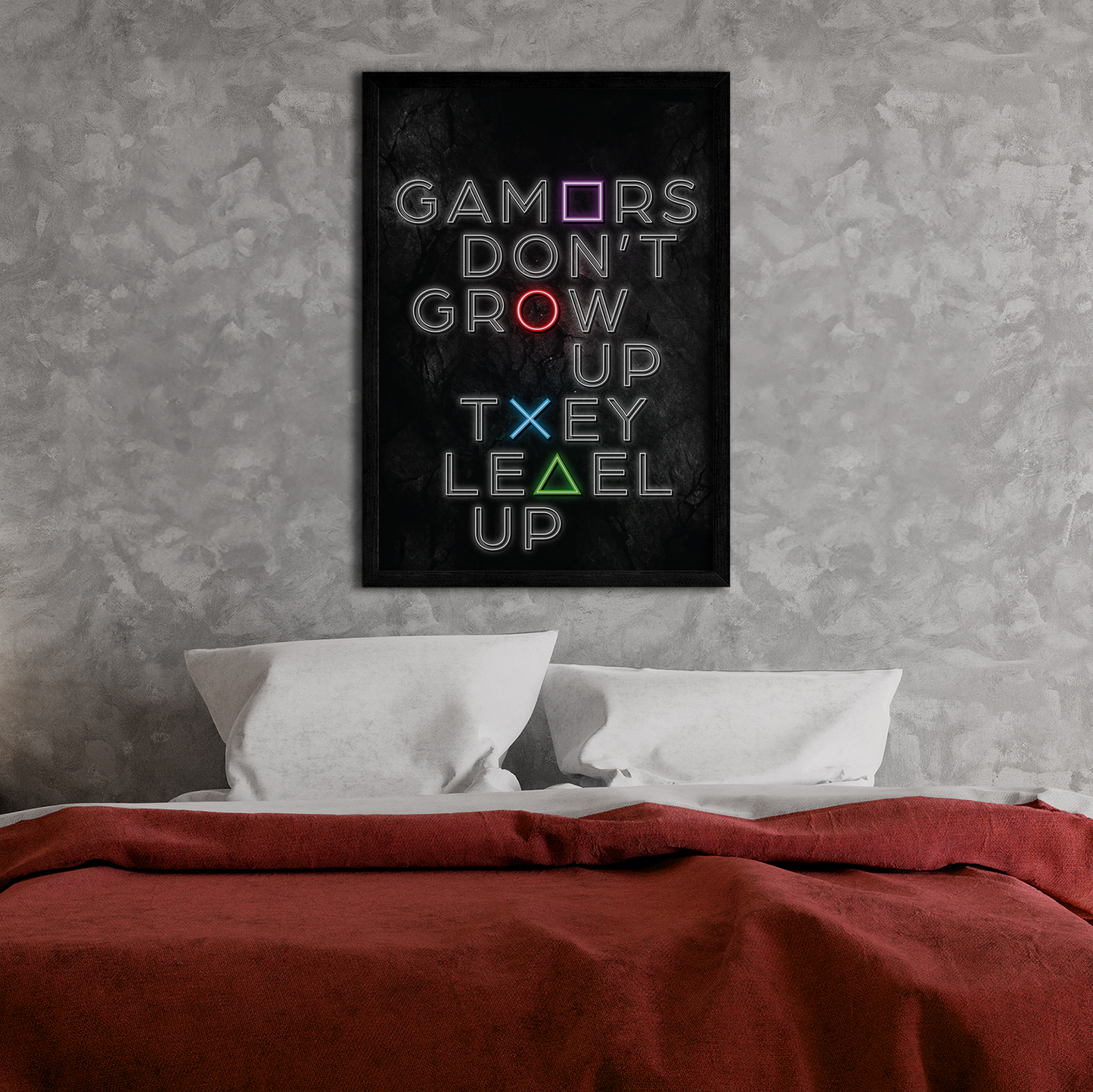 GAMERS LEVEL UP **UNFRAMED POSTER**