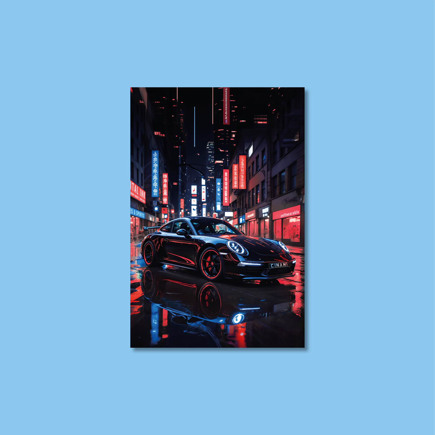 PORSCHE 911 (FRONT) **UNFRAMED POSTER**