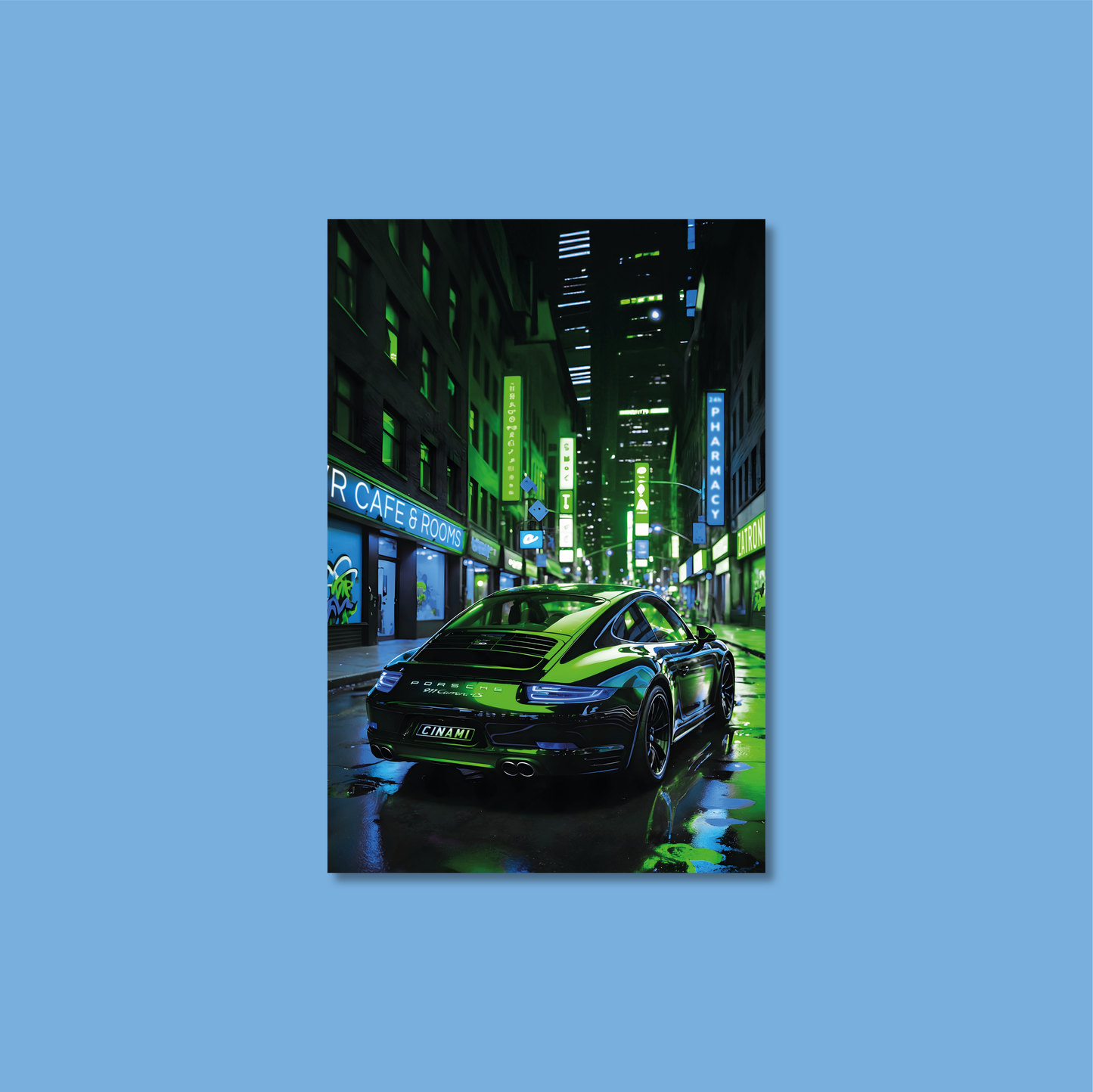 PORSCHE 911 (BACK) **UNFRAMED POSTER**