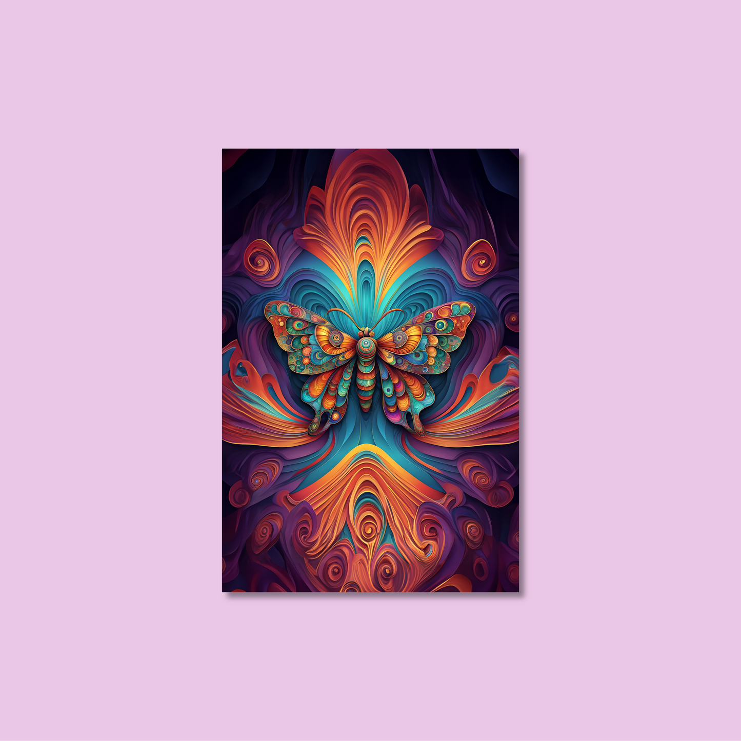 ABSTRACT BUTTERFLY **UNFRAMED ART PRINT**