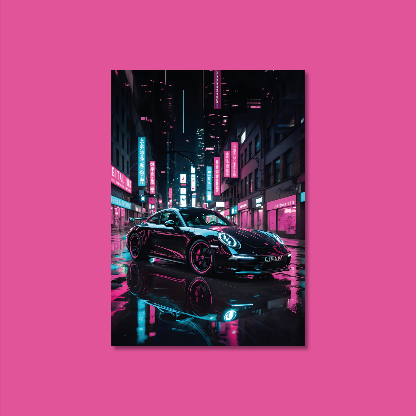 PORSCHE 911 (FRONT) **UNFRAMED POSTER**