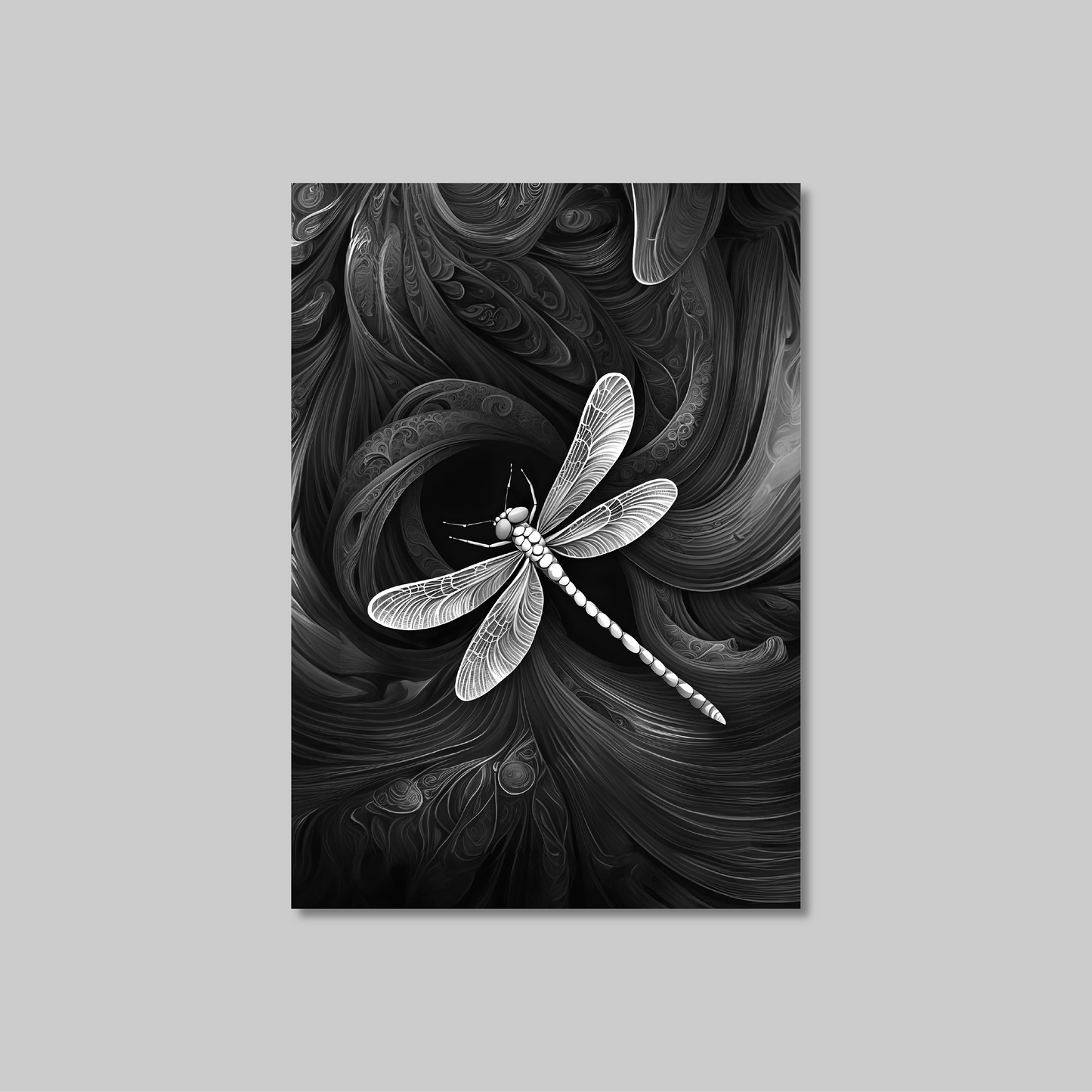 ABSTRACT DRAGONFLY **UNFRAMED ART PRINT**