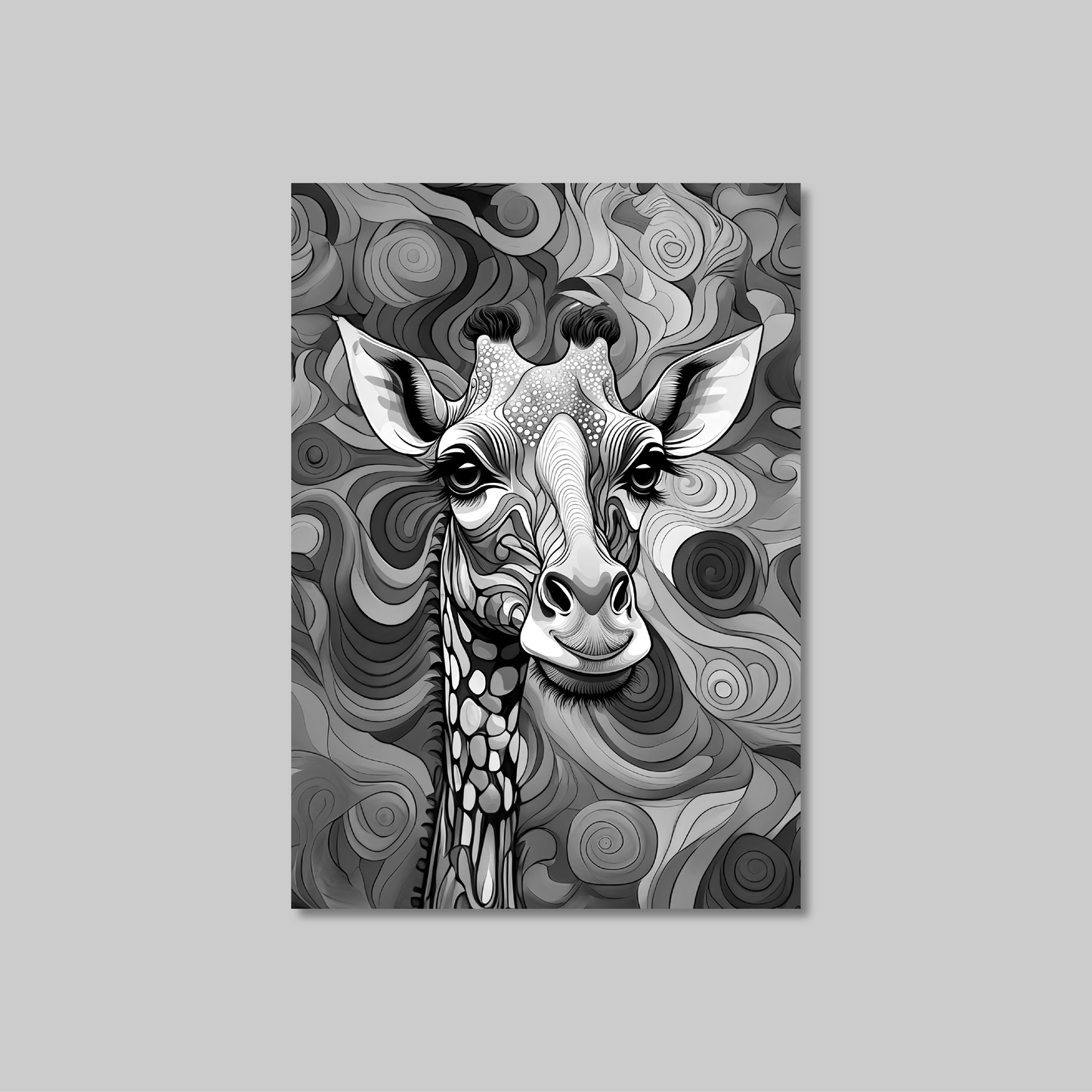 ABSTRACT GIRAFFE **UNFRAMED ART PRINT**