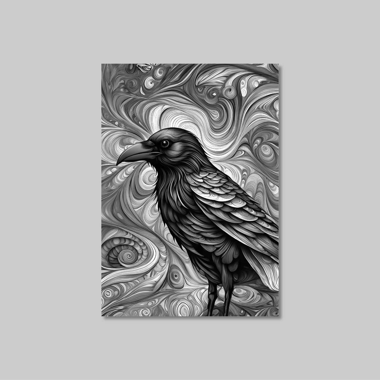 ABSTRACT CROW **UNFRAMED ART PRINT**