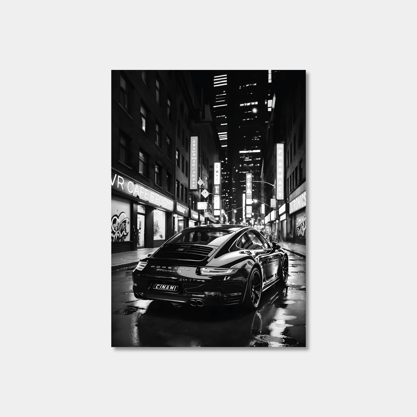 PORSCHE 911 (BACK) **UNFRAMED POSTER**