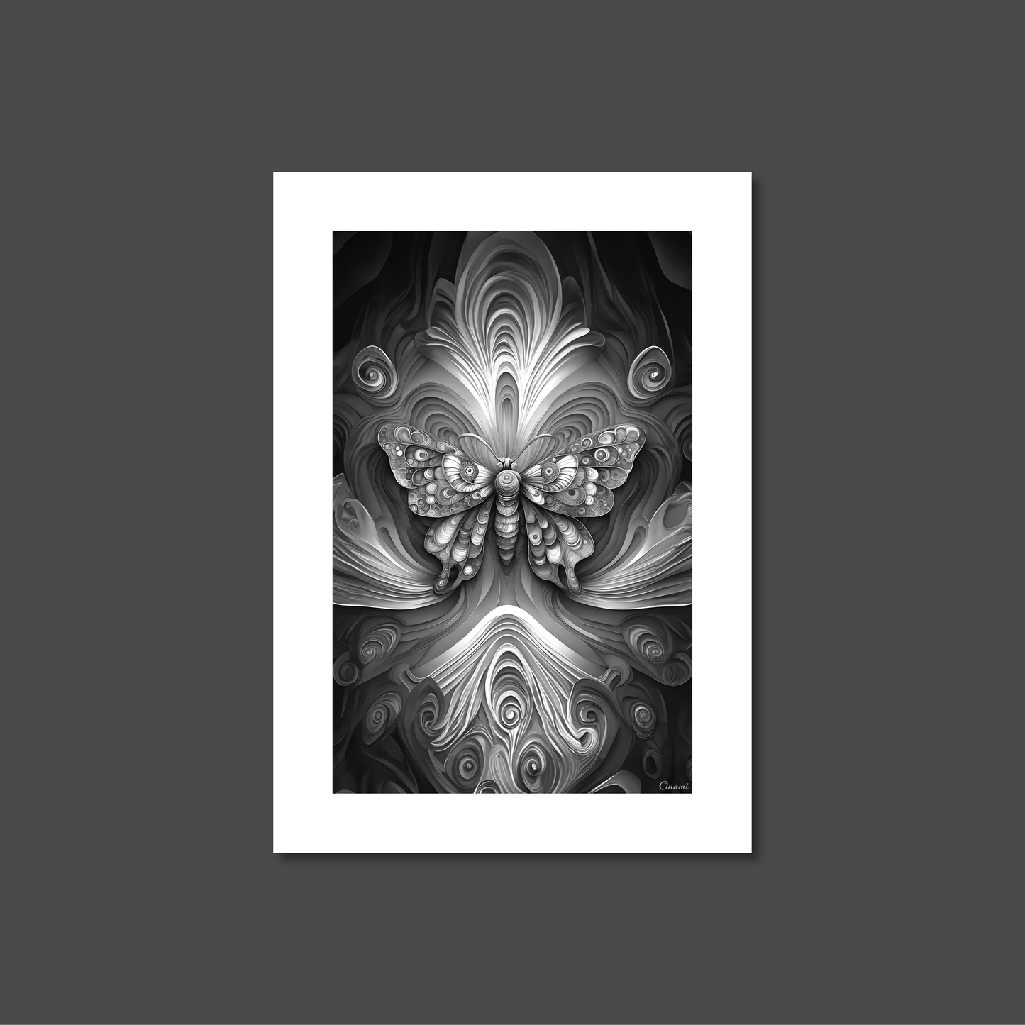 ABSTRACT BUTTERFLY **UNFRAMED ART PRINT**