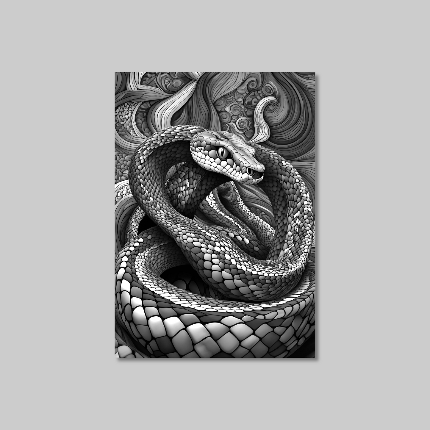 ABSTRACT COBRA **UNFRAMED ART PRINT**