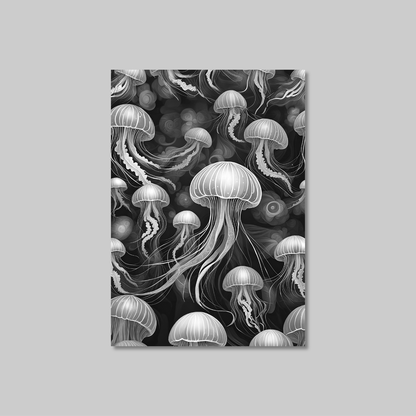 ABSTRACT JELLYFISH **UNFRAMED ART PRINT**