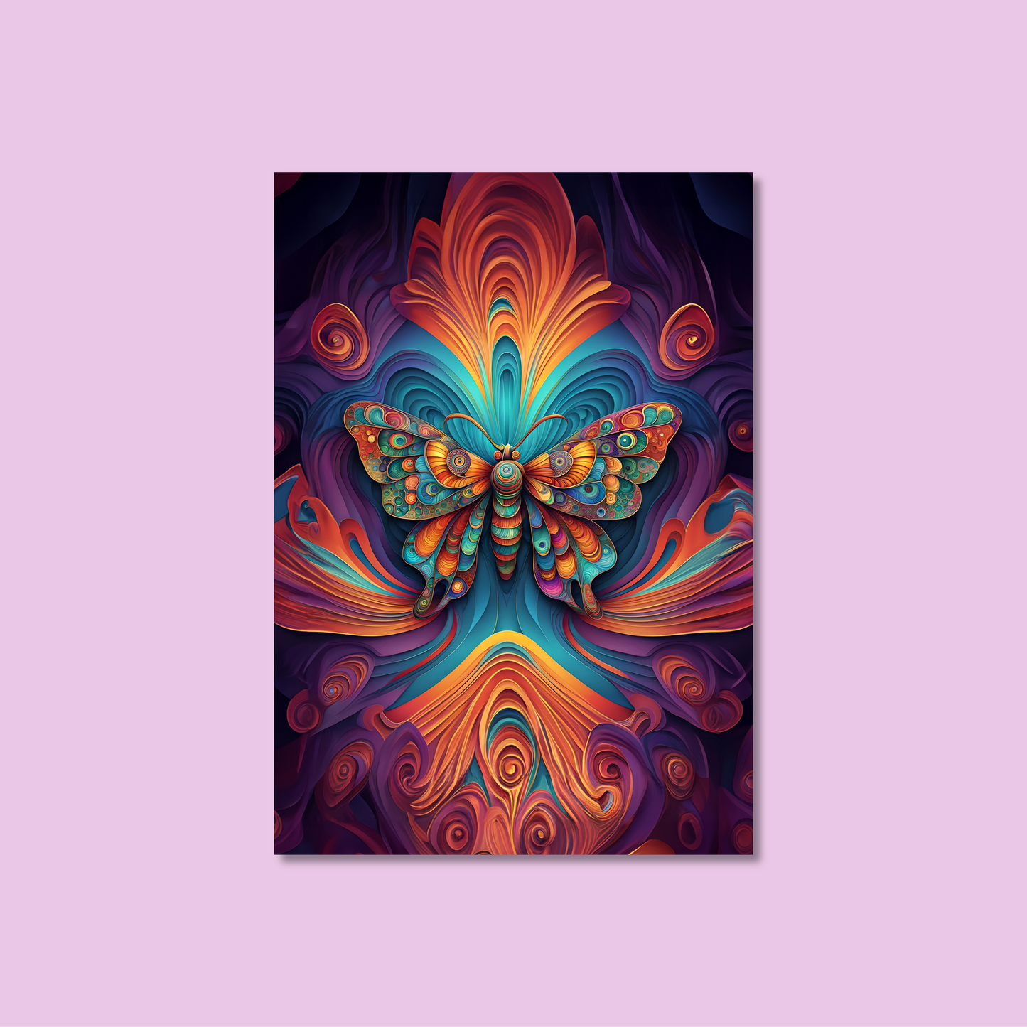 ABSTRACT BUTTERFLY **UNFRAMED ART PRINT**