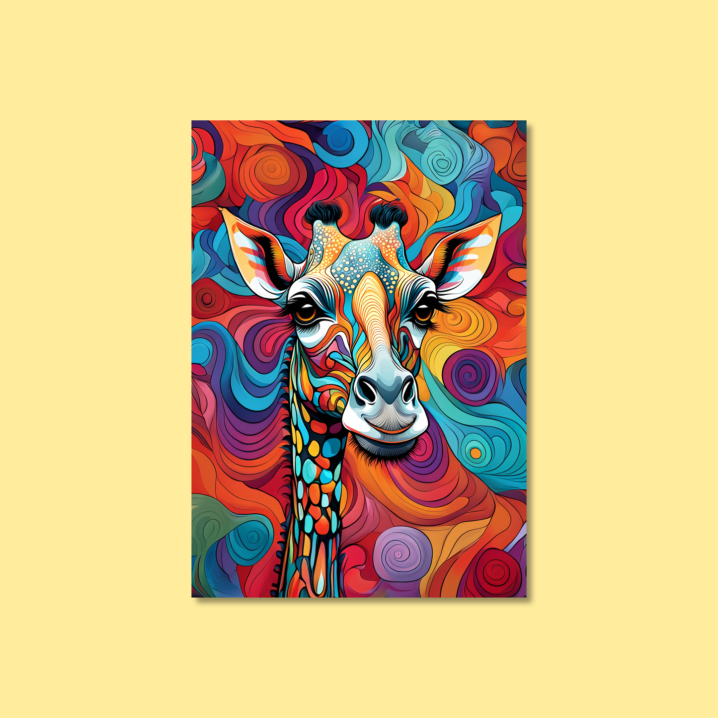 ABSTRACT GIRAFFE **UNFRAMED ART PRINT**