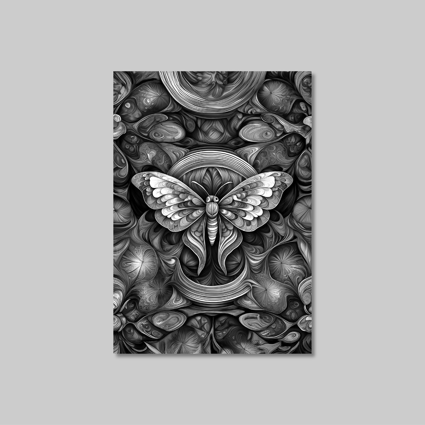 ABSTRACT MOTH **UNFRAMED ART PRINT**
