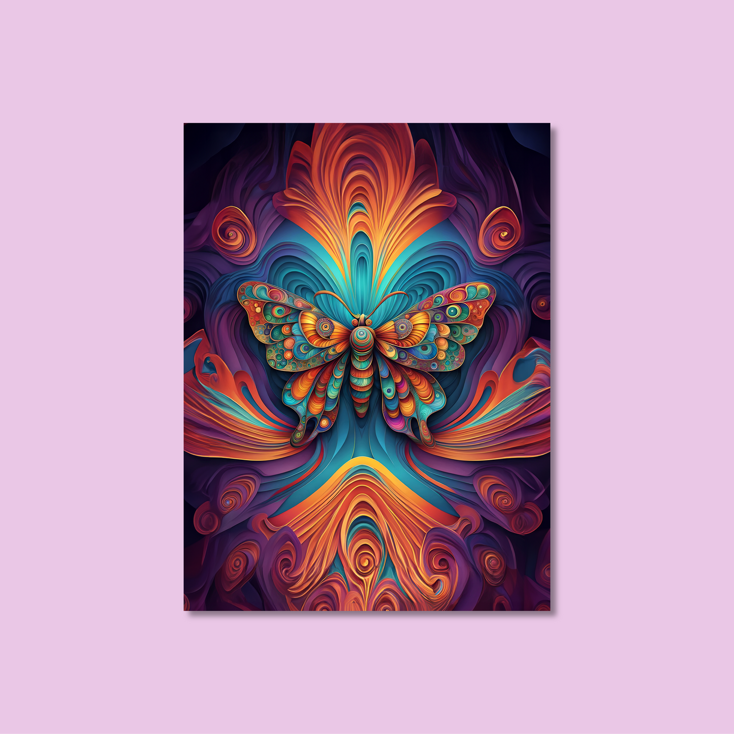 ABSTRACT BUTTERFLY **UNFRAMED ART PRINT**