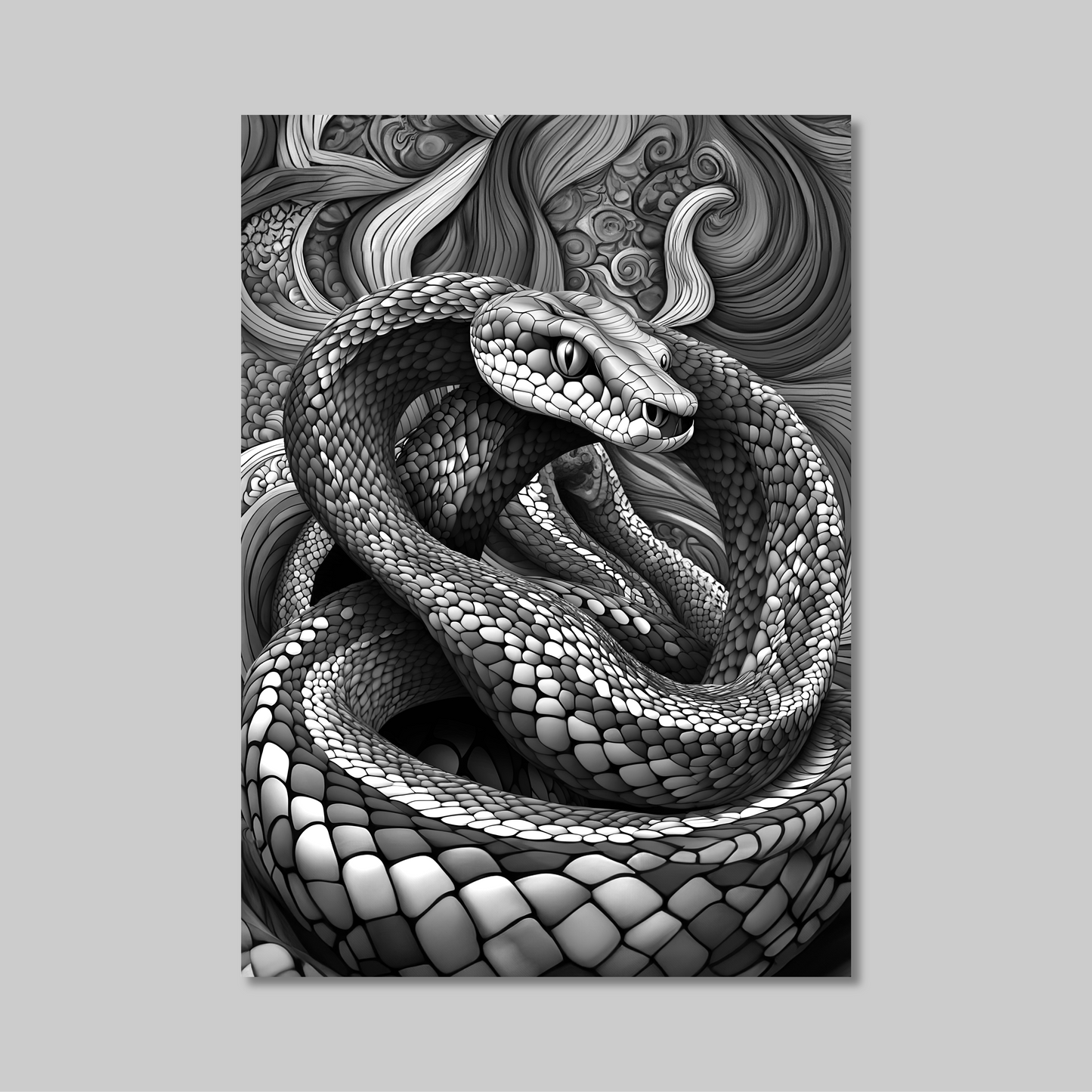 ABSTRACT COBRA **UNFRAMED ART PRINT**