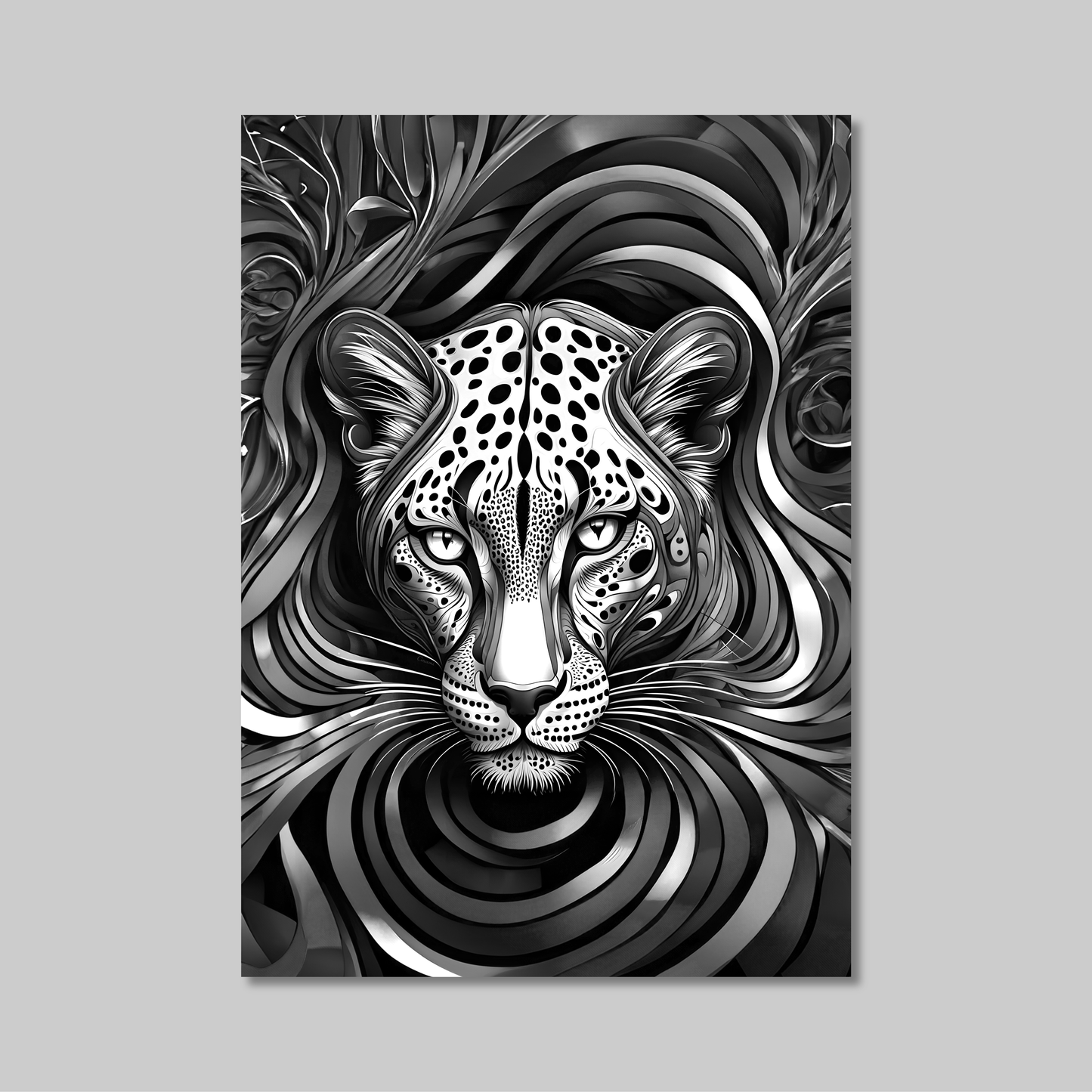 ABSTRACT LEOPARD **UNFRAMED ART PRINT**