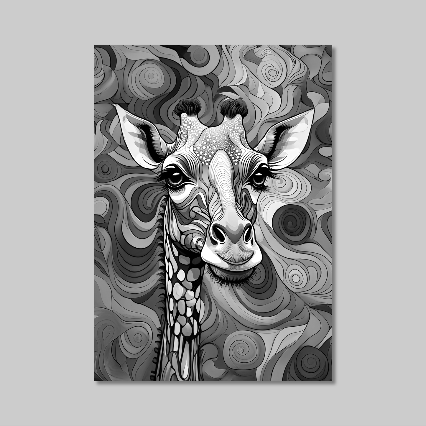 ABSTRACT GIRAFFE **UNFRAMED ART PRINT**