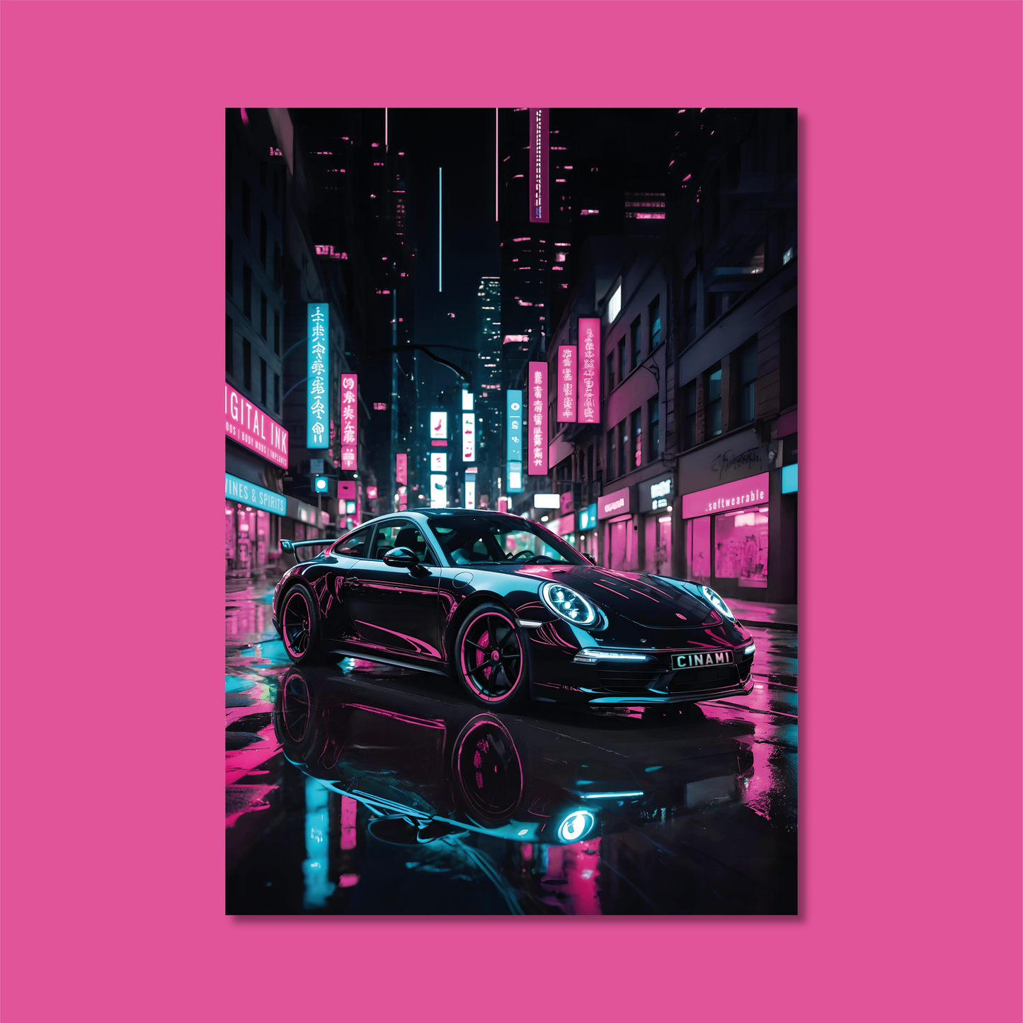 PORSCHE 911 (FRONT) **UNFRAMED POSTER**
