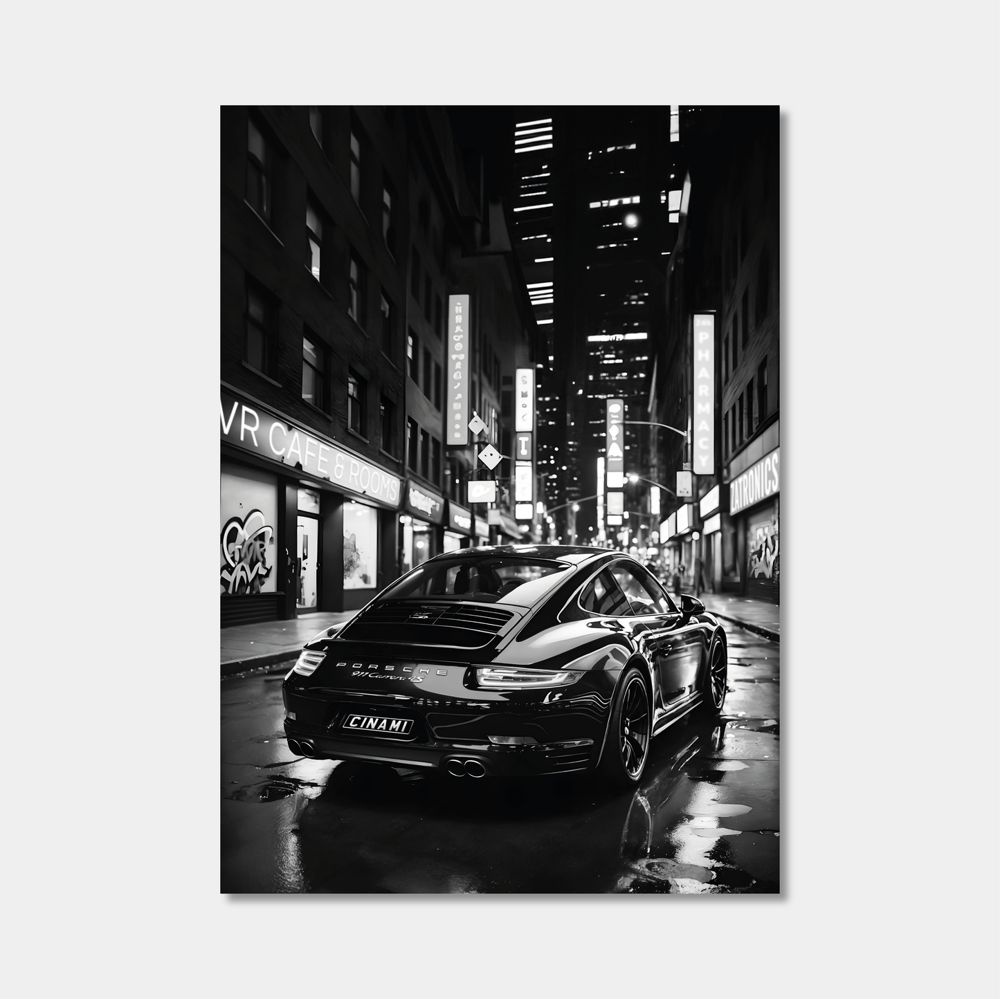 PORSCHE 911 (BACK) **UNFRAMED POSTER**