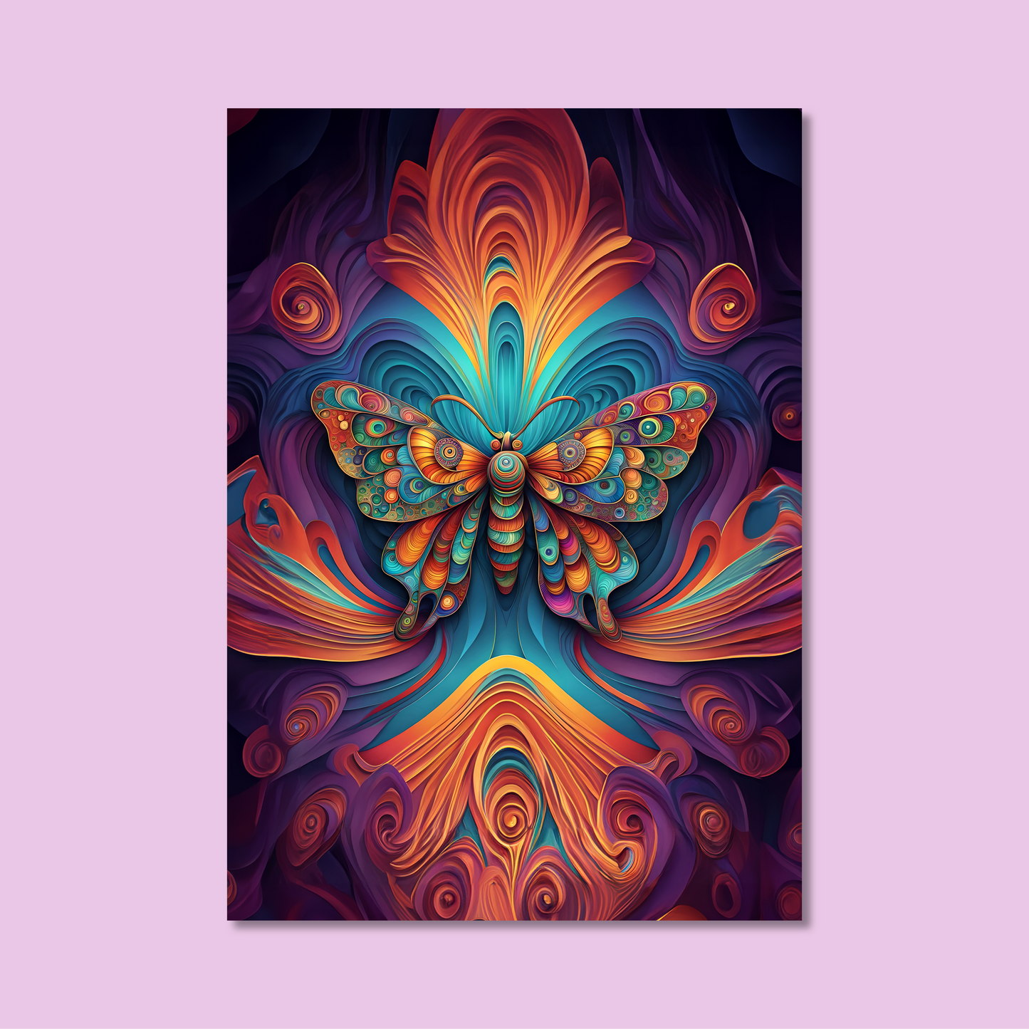 ABSTRACT BUTTERFLY **UNFRAMED ART PRINT**